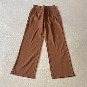 Forever 21 High Waist Long Woven Dress Pants